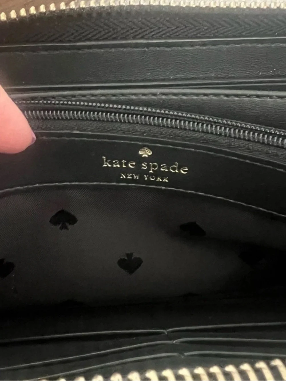 Kate Spade Brynn Large Continental Wallet Zip Around Black Exc Cond